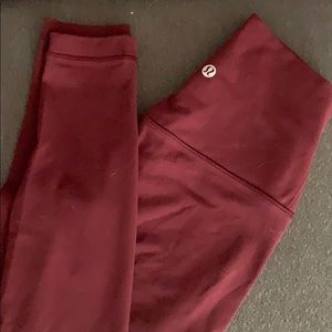 NWOT Lululemon burgundy align pants